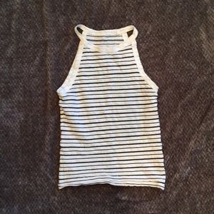 Striped tank top.